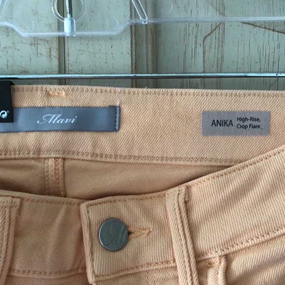 Mavi Anika Carmel Cream La Vintage High waisted crop flare jeans - Picture 7 of 16